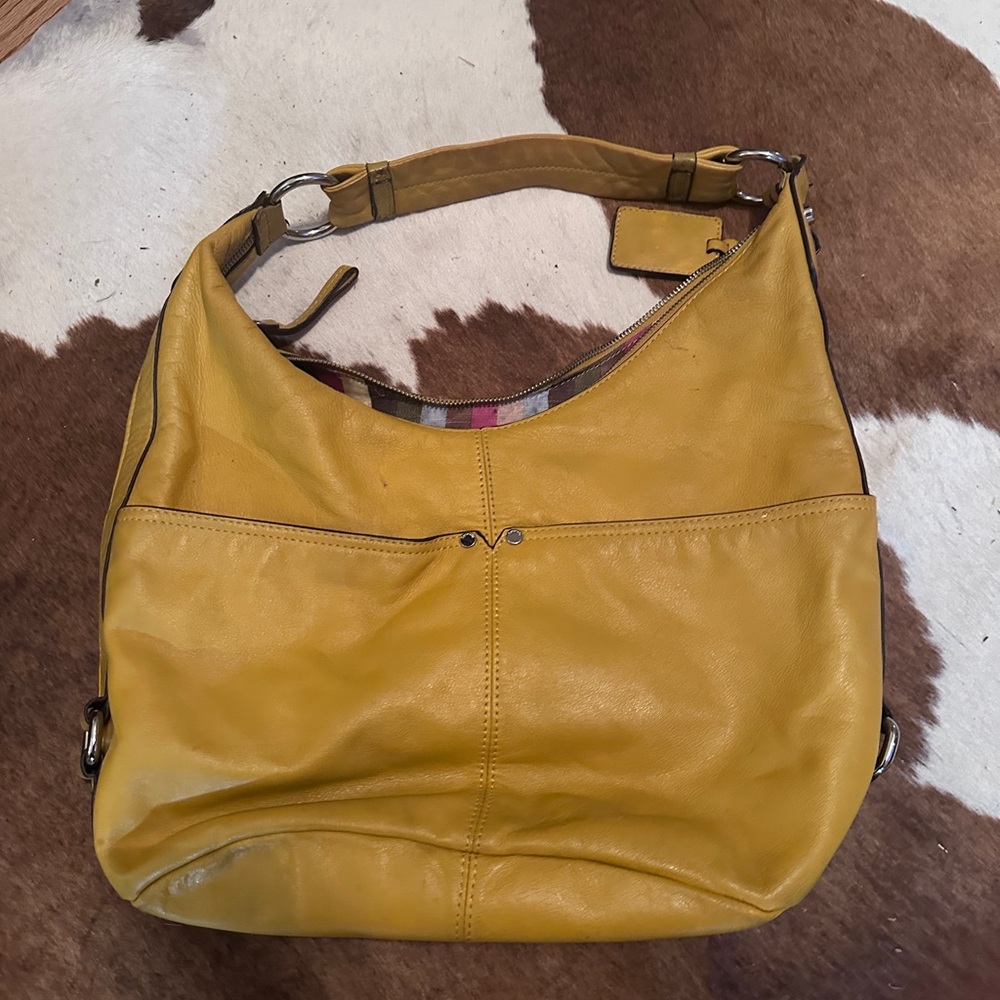 Soft leather Tignanello shoulder bag